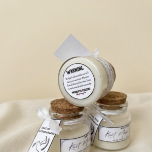 Velas personalizadas para eventos en frascos de vidrio